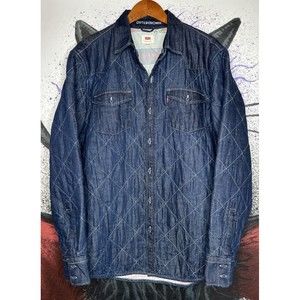 Levis x Wellthread x Outerknown Quilted Denim Blanket Lined Western Shirt - M